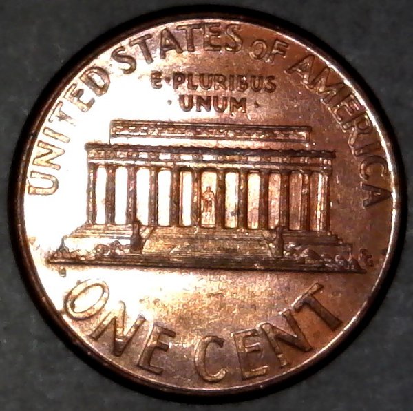 2005-P-Lincoln-Memorial-Cent-With-Nice-Column-Bar-DDR-Right-Side